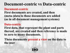 Document Centric versus Data Centric