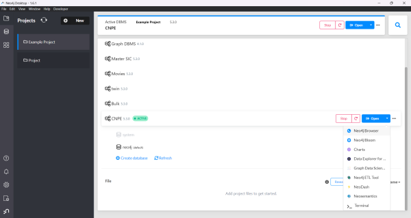 Neo4J Desktop Accéder à la base