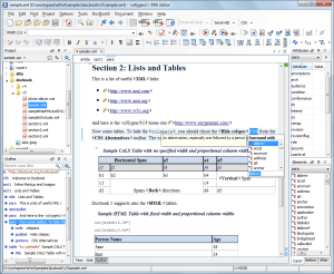 OxygenXML Docbook editor