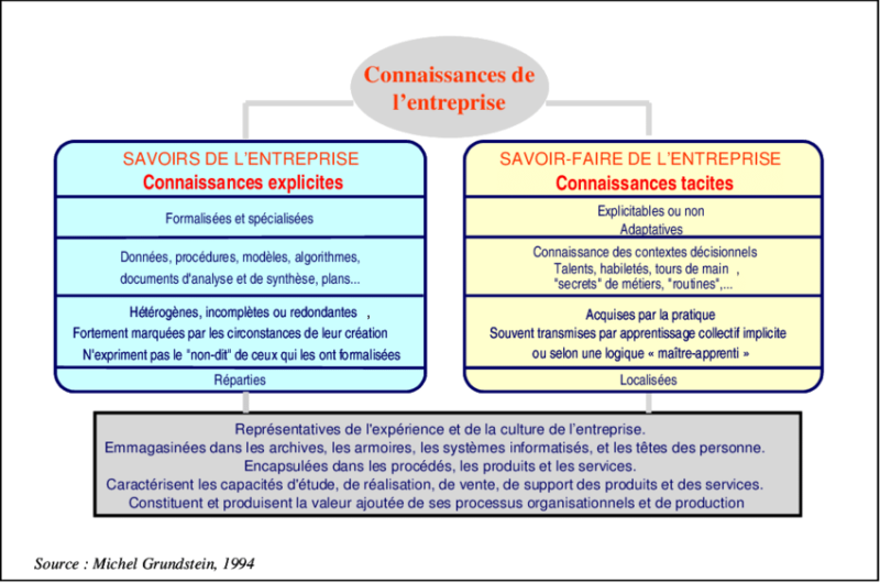 Les-deux-categories-de-connaissances-de-lentreprise